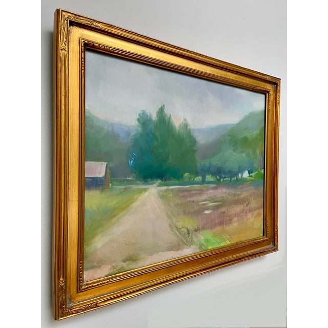 Early 21st Century Modern Impressionist Oil Painting - Landscape Before the Storm For Sale - Image 5 of 10