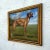 This Mid 20th Century Vintage Boho Portrait of a Dog on Canvas is a striking piece of art that beautifully captures the...