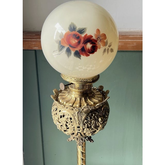 Antique Bradley Hubbard Ornate Electrified Floor Lamp For Sale - Image 15 of 17