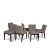 Wood Set of 6 Ansel Boucle Arin Graphite Side Chairs From Room & Board For Sale - Image 7 of 8