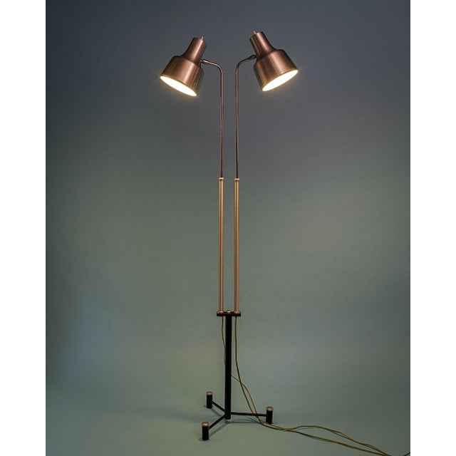 Floor Lamp with Two Spotlights, Denmark, 1970s, in Very Good conditions. Designed 1970 to 1979 European Plug (up to...
