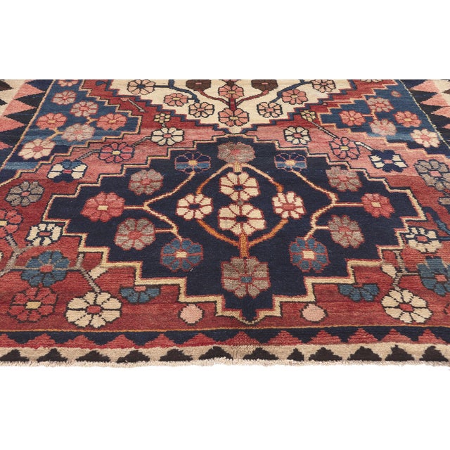 Antique Persian Shiraz Rug - 04'11 X 09'00 For Sale - Image 4 of 9