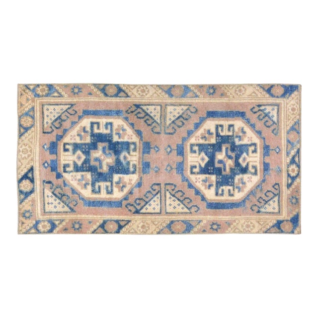 Vintage Turkish Anatolian Hand Knotted Wool Rug, 2'3''x4'2'' For Sale