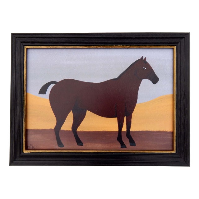 Matt Rix, Naive Style Prize Bay Mare, Print, Framed For Sale