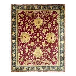Handwoven Oushak Style Area Rug 8x10 For Sale