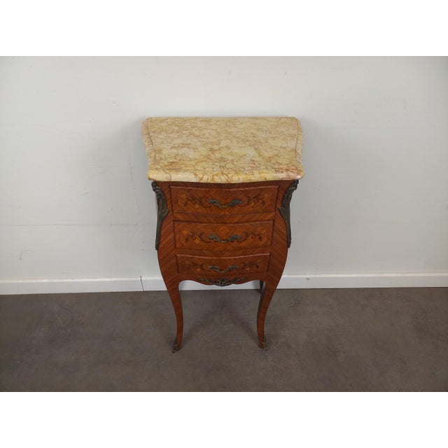 Large Louis XV Style Bedside Table, 1890s For Sale - Image 15 of 18