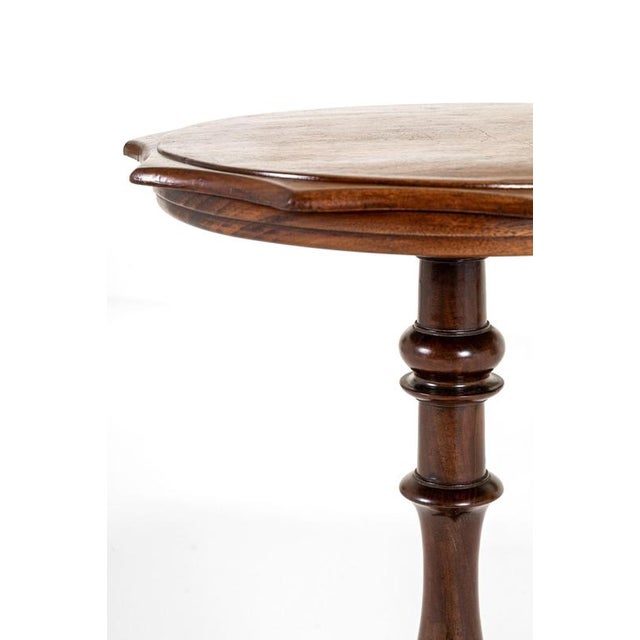 19th Century Wine Table with Scalloped Top For Sale - Image 6 of 12