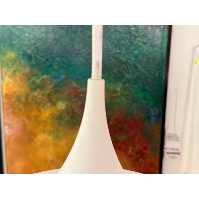 Metal G U B I Small Semi Matte White Pendant For Sale - Image 7 of 12