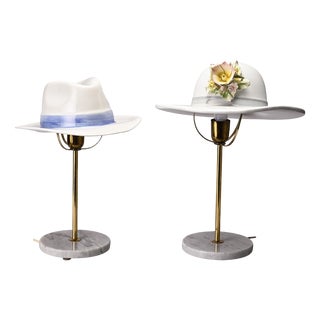 Ceramic Table Lights, Italy, 1970s, Set of 2 For Sale