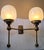 Vintage Art deco light Old Lamp Wall Sconces Fixture Brass & Milk Glass Shade Ship Light Excellent Working Condition...