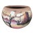 Hand-Painted Terracotta Desert Landscape Pot Marked "Mexico" For Sale