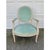A French Country Classic | Louis XVI Fauteuil in Soft Celadon Velvet For Sale - Image 10 of 10