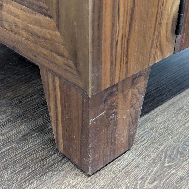 Crate & Barrel Marin Shiitake Bar Cabinet For Sale - Image 9 of 10