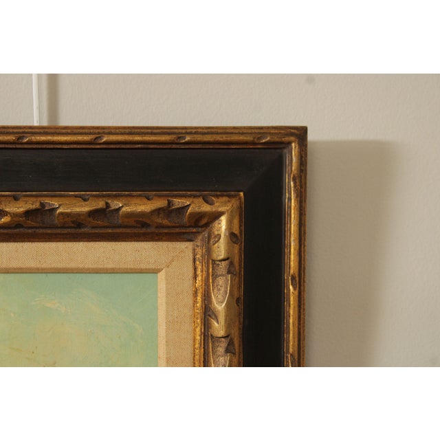 Mid 20th Century Signed Oil on Canvas, On the Quay For Sale - Image 5 of 12