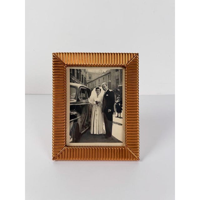 Mid-Century Modern Italian Embossed Copper Tabletop Picture Frame, 1930s For Sale - Image 10 of 18
