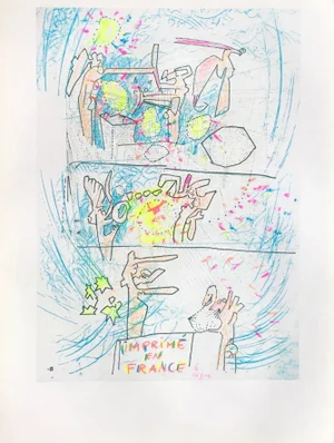 1980s Roberto Matta Imprimé en France Screenprint Poster