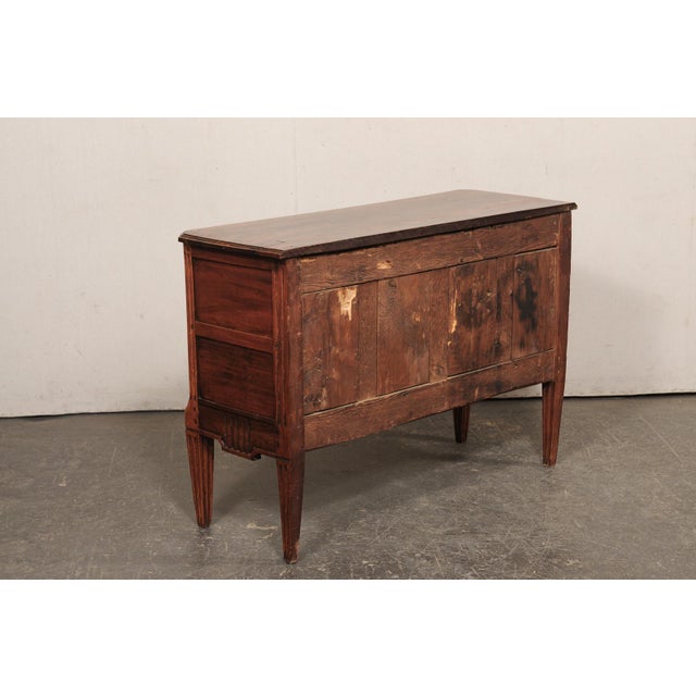 18th C. French Carved Walnut Commode For Sale - Image 9 of 14