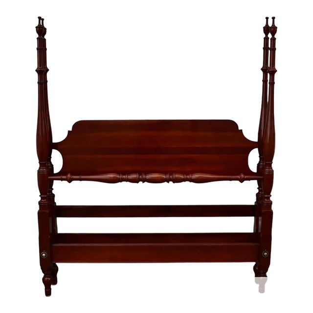 Vintage Cherry Full Size Four Poster Bed Traditional Style For Sale