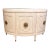 Revelation Modern White Wood Paris Demilune Console Table For Sale