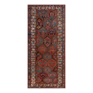 19th Century W. Persian Kurdish Carpet ( 5'' x 10'6'' - 152 x 320 )
