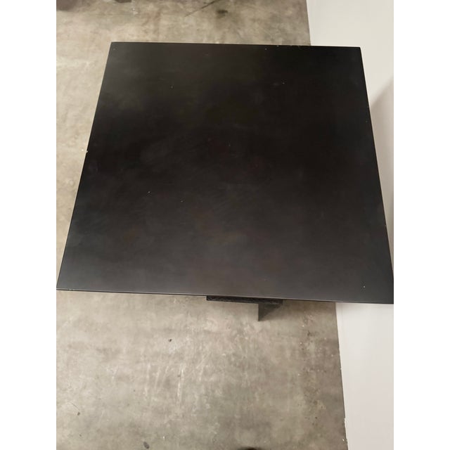 Late 20th Century Marble and Steel Side Table For Sale - Image 6 of 10