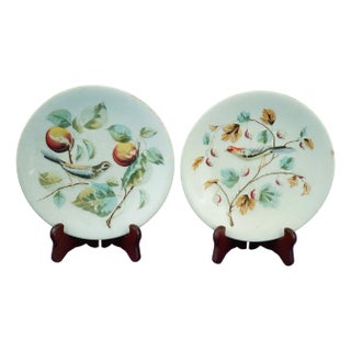 Art Deco Ceramic Plates with Bas-Reliefs from S.C.I. Factory, Laveno, Italy, 1930s, Set of 2 For Sale