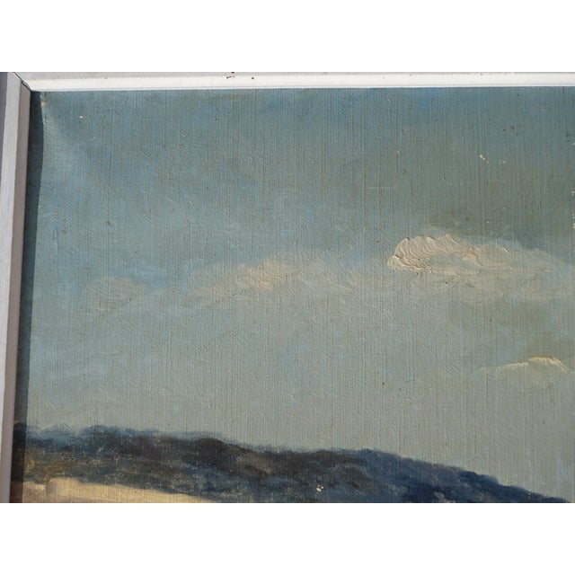 Alberti, Mediterranean Landscape, 1800s, Oil on Canvas, Framed For Sale - Image 3 of 15