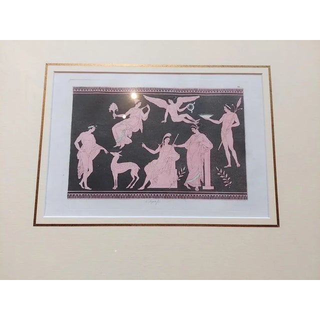 Original antique etching/aquatint of Greco-Roman art. This print originates from ‘Il Costume Antico e Moderno (\.)’ , by...