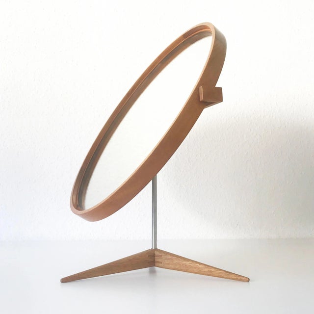 Large Table Mirror by Östen & Uno Kristiansson for Luxus, 1960s For Sale - Image 9 of 13