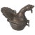 This is an antique patinated bronze sculpture of a stylized form peacock. Used as a betel box or tobacco opium box....
