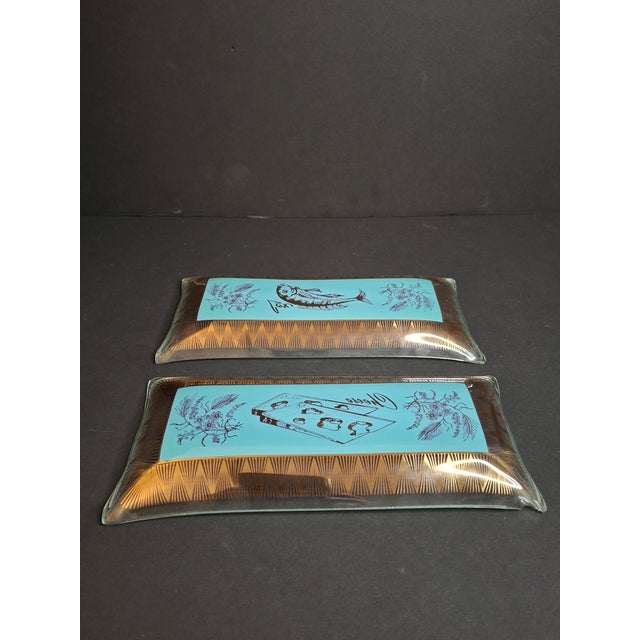 Rare Complete Vintage 1950s Israel Bagel & Lox Serving Wood Tray Judaica For Sale - Image 9 of 18