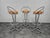 Animal Skin Vintage Space Age Italian Bar Stools, 1970, Set of 3 For Sale - Image 7 of 14