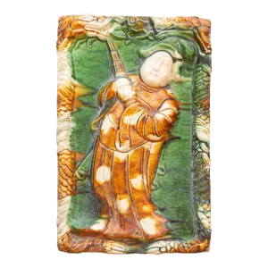 Chinese Sancai Glazed Terracota Tile