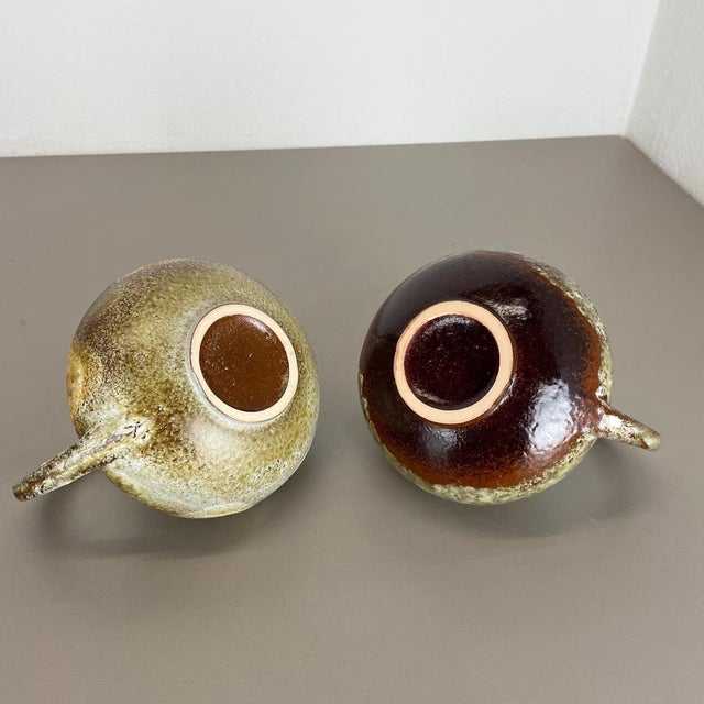 Pottery Vases 313 attributed to Kurt Tschörner Ruscha, Germany, 1960s, Set of 2 For Sale - Image 18 of 18