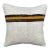 Turkish Hemp Pillow Cushion Natural Beige Black Pillow Cushion Cover 20"x20" For Sale