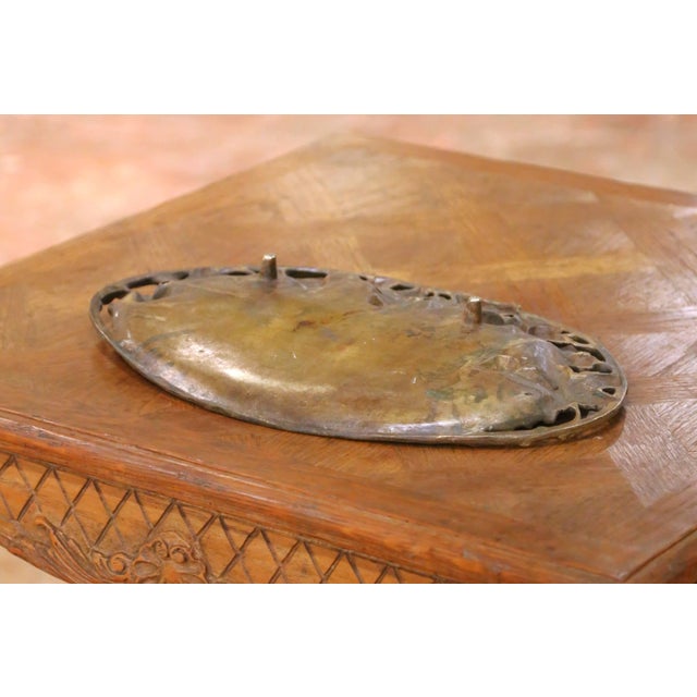 19th Century French Bronze Grape Vine Tray Vide-Poche Signed L. Buissonin For Sale - Image 9 of 9
