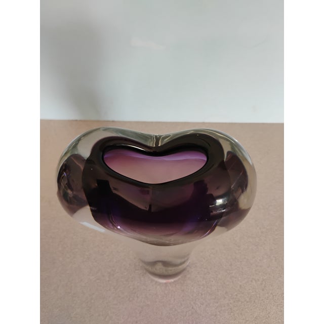 1960s Svoboda Karlov Hand Blown Art Glass Vase For Sale In Tampa - Image 6 of 6