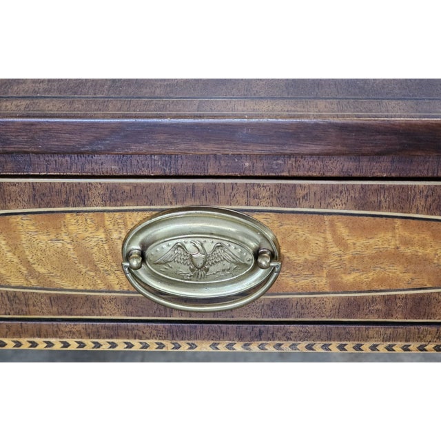 Henredon Henredon Historic Natchez Collection Mahogany Pembroke Table Drop Leaf Table For Sale - Image 4 of 10