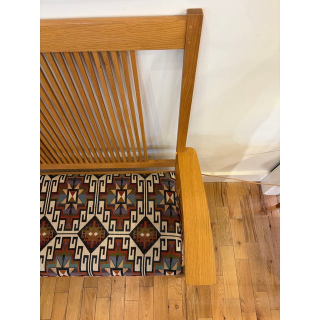 Stickley Vintage Stickley Mission Bench W/ Upholstered Seat For Sale - Image 4 of 11
