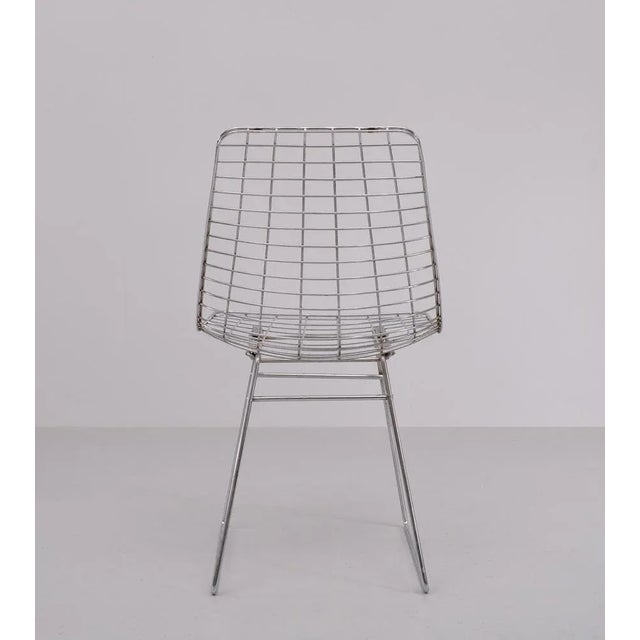 1960s Chrome Steel Wire Chair from Pastoe, 1968 For Sale - Image 5 of 8