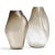Set of 2 supernova iv silver smoke m/l vases by eloa no ul listed material: glass dimensions: d 15 x w 17 x h 41 cm/ d 15...