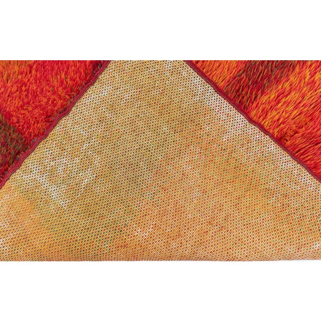 Swedish Rya Rug by Ritva Puotila at Doris Leslie Blau Size: 4'7" × 5'7" (139 × 170 cm) This captivating Swedish Rya rug,...