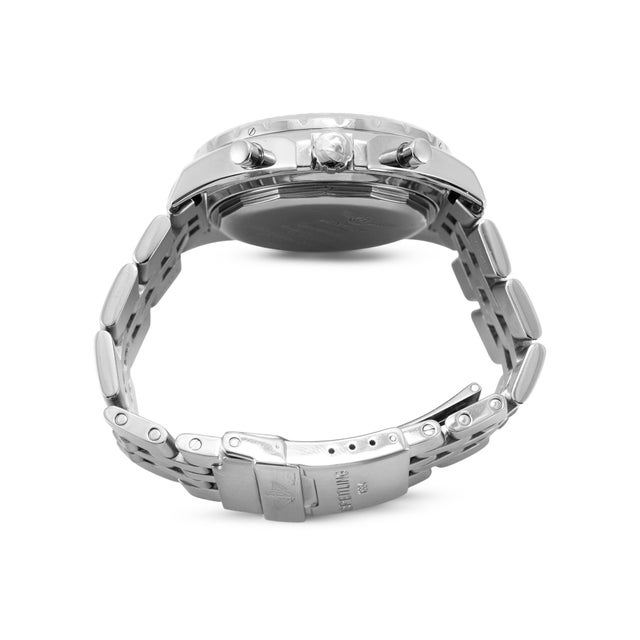 Silver Breitling Bentley Motors 49mm A25362 Chronograph Black Stainless Steel Watch For Sale - Image 8 of 11