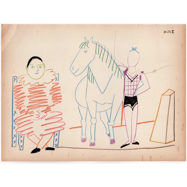 Pablo Picasso, The Acrobat and the Horse, Nude, Lithograph, 1954 For Sale - Image 7 of 8