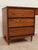 Wood Mid 20th Century Oak Writing Desk For Sale - Image 7 of 10