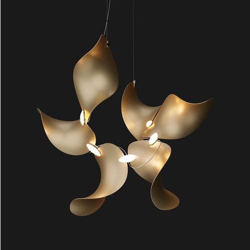 Dune 6 Cluster Pendant Light in Silver Anodized Aluminum by Moss Objects For Sale - Image 4 of 18