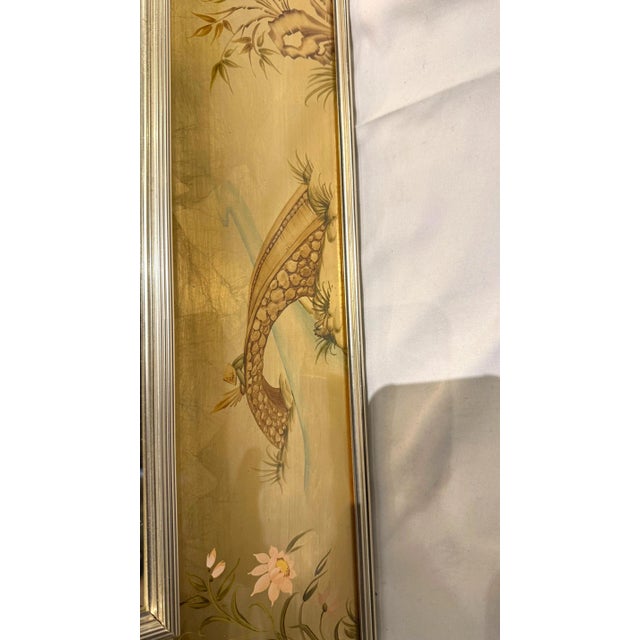 1980s LaBarge Chinoiserie Églomisé Mirror For Sale - Image 9 of 10