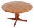 Vintage Danish Round Extendable Dining Table in Teak, 1960s For Sale