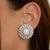 French platinum earrings 126 round brilliant diamonds weighing approximately 11.50 carats. 23.79g