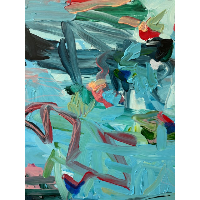 Contemporary “Swim Meet” Original Painting by Hayley Morée For Sale - Image 3 of 5